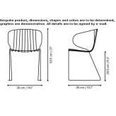 Children's chair with stackable armrests Serboeni