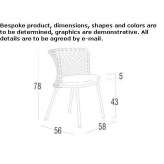 Garden chair woven from polyester rope Lutry