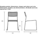 Stackable steel garden chair Moroleon