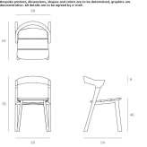 Teak garden chair with open backrest Montmelo