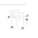 Garden chair with armrests Haanrade