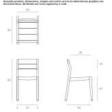 Teak garden chair with open backrest Matei