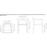 Powder-coated aluminum chair, with armrests, stackable Gavojdia