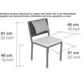 Aluminiowe krzesło ogrodowe z możliwością sztaplowania Volterra