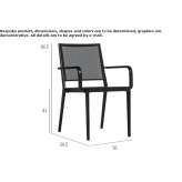Krzesło ogrodowe Batyline® o aluminiowej konstrukcji Lakin