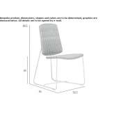 A chair made of synthetic fiber with a steel structure Sfendami