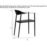 Garden chair with armrests Josselin
