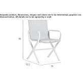 Batyline® garden chair with a metal structure Wynau