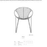 Stackable stainless steel chair Bystra