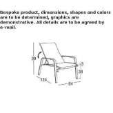 Batyline® foldable lounger with armrests Malijai