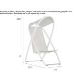 A synthetic fiber lounger with a metal structure Hockley