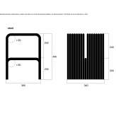 Low aluminum garden stool Pagedale