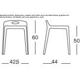 Low stool made of polypropylene Karsin