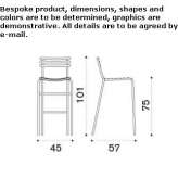 Stackable metal garden stool Kurepalu