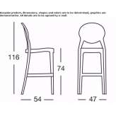 High polycarbonate stool Winnipeg