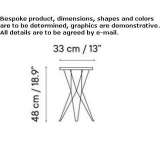 Low garden stool made of galvanized steel Autelbas