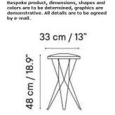 Low steel stool with integrated cushion Autelbas