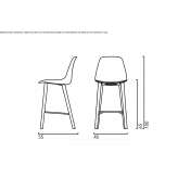 High stool made of polypropylene Tatui