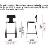 High polypropylene stool, stackable Eerde