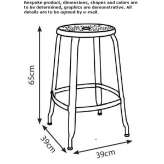 Tall, steel garden stool Wolsdorf