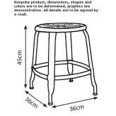 A low, steel garden stool Wolsdorf