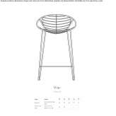 Stainless steel stool Bystra