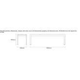 Garden bench made of powder-coated aluminum Ivanovac