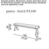 Fabric garden bench Bagard