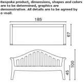 Garden bench made of polyethylene Marcilla