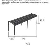 Aluminum garden bench Tutana