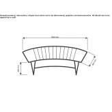 Modular garden bench Madiswil