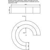 QM Foam round modular bench Thorpe