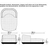 Sunbrella® Garden upholstered sofa Ellijay