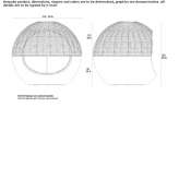 Igloo garden bed made of polyethylene Dagua