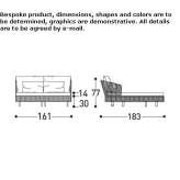 Synthetic fiber garden bed Legnano