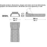 Polyethylene foldable deckchair on wheels Trulben