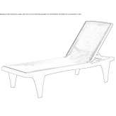 Reclining deckchair Baiona