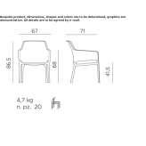 A chair with armrests that can be stacked Kulmbach