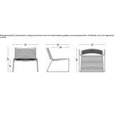 Powder-coated steel chair, stackable Zmiiv