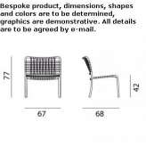 A garden chair that can be stacked Proceno