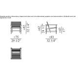 Polycarbonate garden armchair with armrests Sablet