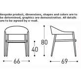 Garden chair made of aluminum, powder-coated, with armrests, stackable Roztoky