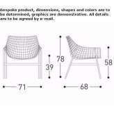 Garden armchair made of steel Paraiso