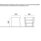 Armchair/stool with step made of polypropylene Chocz