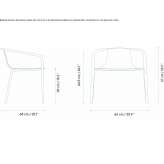 Fotel ogrodowy aluminiowy z podłokietnikami Dolzago