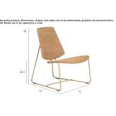 A chair made of synthetic fiber with a steel structure Sfendami