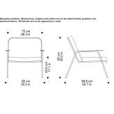 Fabric armchair with armrests Endenich