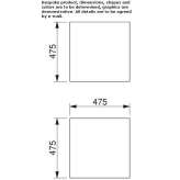 Kwadratowa pufa QM Foam Beaupre