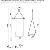 Hanging garden chair made of polypropylene, 1-seater Panuaya