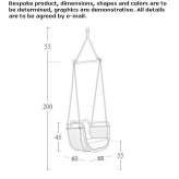 Hanging garden chair made of sailing ropes Meyreuil